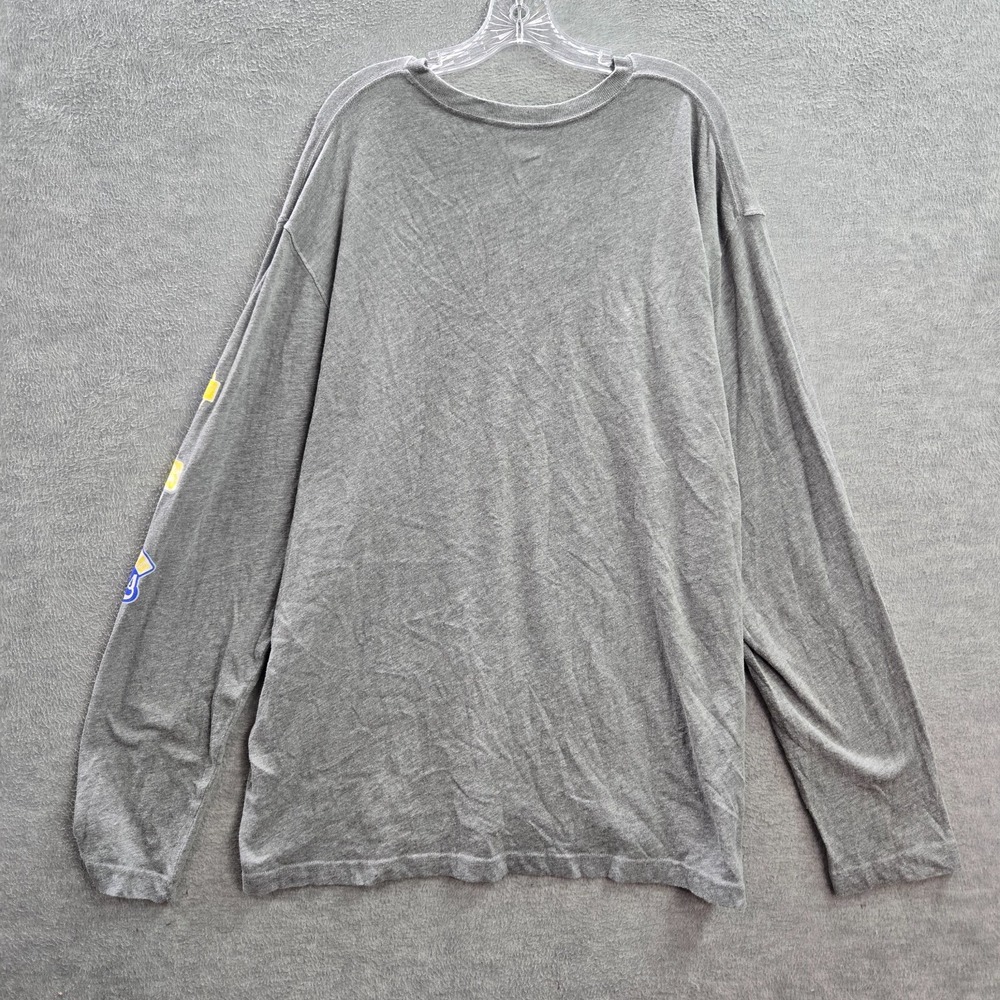 Los Angeles Rams Men Shirt 2XL Gray Logo Graphic Long Sleeve Pullover Tee - Picture 7 of 10